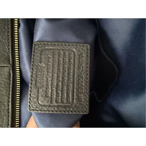 Coach 25170 Womens Black Leather Madison North South Satchel Shoulder Bag Large - Picture 5 of 12